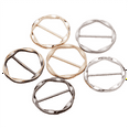 6Pcs Scarf Ring Clip T Shirt Tie Clips for Women Metal Tshirt Waist