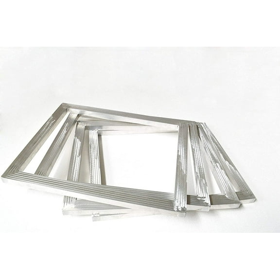 6Pcs Screen Printing Mesh Pre-Stretched Aluminum Silk Frame 110 Mesh White 18"*20"