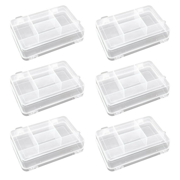 6Pcs See Through Divider Boxes For Efficient Organization Divider Box For Organizing Hardware And Craft Supplies