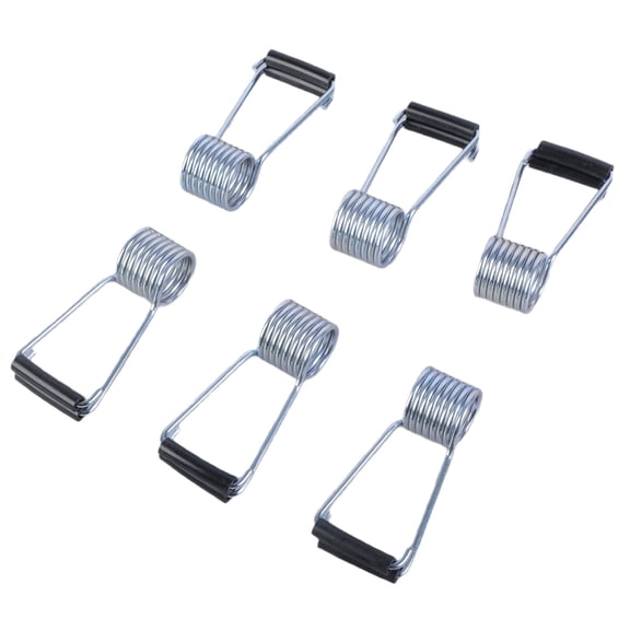 6Pcs SelfClosing Door Close Torsions Spring Hinge Universals Automatic Door Close with Rubber Buffer Enduring