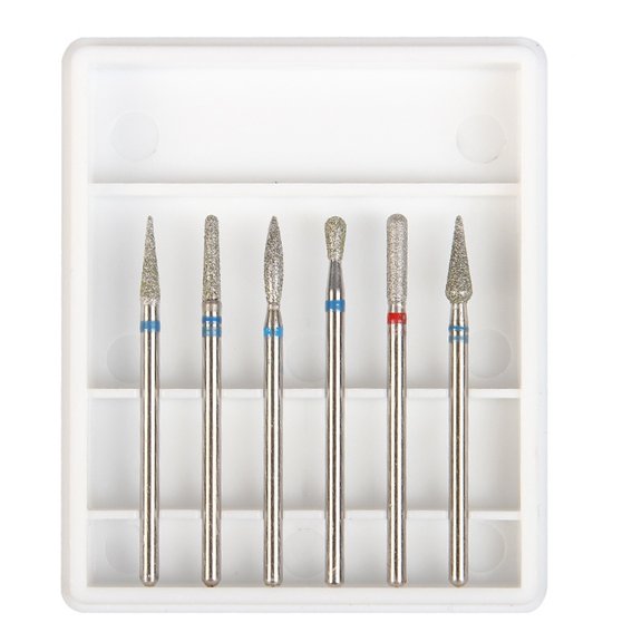 6Pcs/Set 3/32" Nail Art Electric Drill Bits Rotary Milling Cutter Cuticle Bit for Nails Manicure Tools Kit