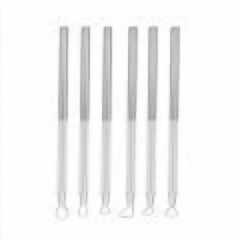 6Pcs/Set Aluminium Alloy Engraving Carving Scraper Clay Pottery Sculpting Tool Set