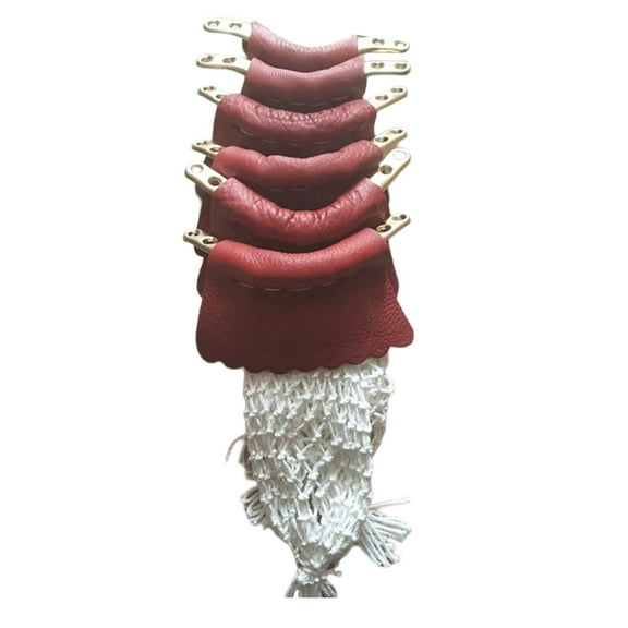 6Pcs/Set Billiard Pool Table Pockets, Billiards Mesh Bag s, PU Leather