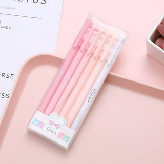 6Pcs Cute Cartoon Pink Flower Gel Pens Office School Student Supply  Stationery