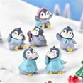 thumbnail image 1 of 6Pcs/Set Cute Penguin Characters Toys Mini Penguin Figure Collection Playset, Penguin Cake Topper, 1 of 8