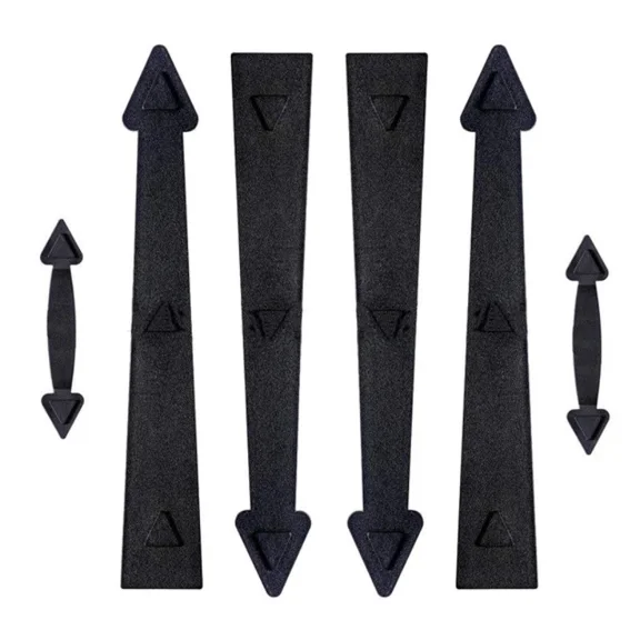 6Pcs/Set Magnetic Garage Door Decorative Hardware Couch House Carriage Kit