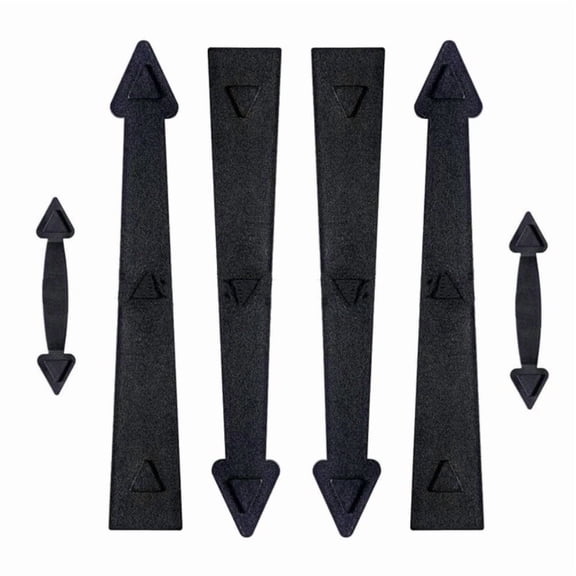 6Pcs/Set Magnetic Garage Door Decorative Hardware Couch House Carriage Kit