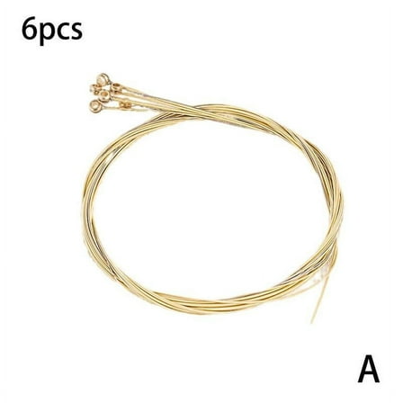 6Pcs/Set Replacement Acoustic Steel Guitar Strings Rustproof 1st-6th Folk H8J0