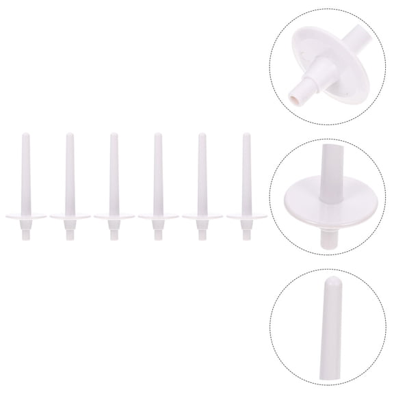 PENIKOKO Sewing Machine Spool Pin Thread Winding Spindle White 6 Pieces Compatible with Most Sewing Machines