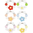 thumbnail image 1 of 6Pcs Silicone Cup Charms Flower & Round Mixed Color 155mm, 1 of 5