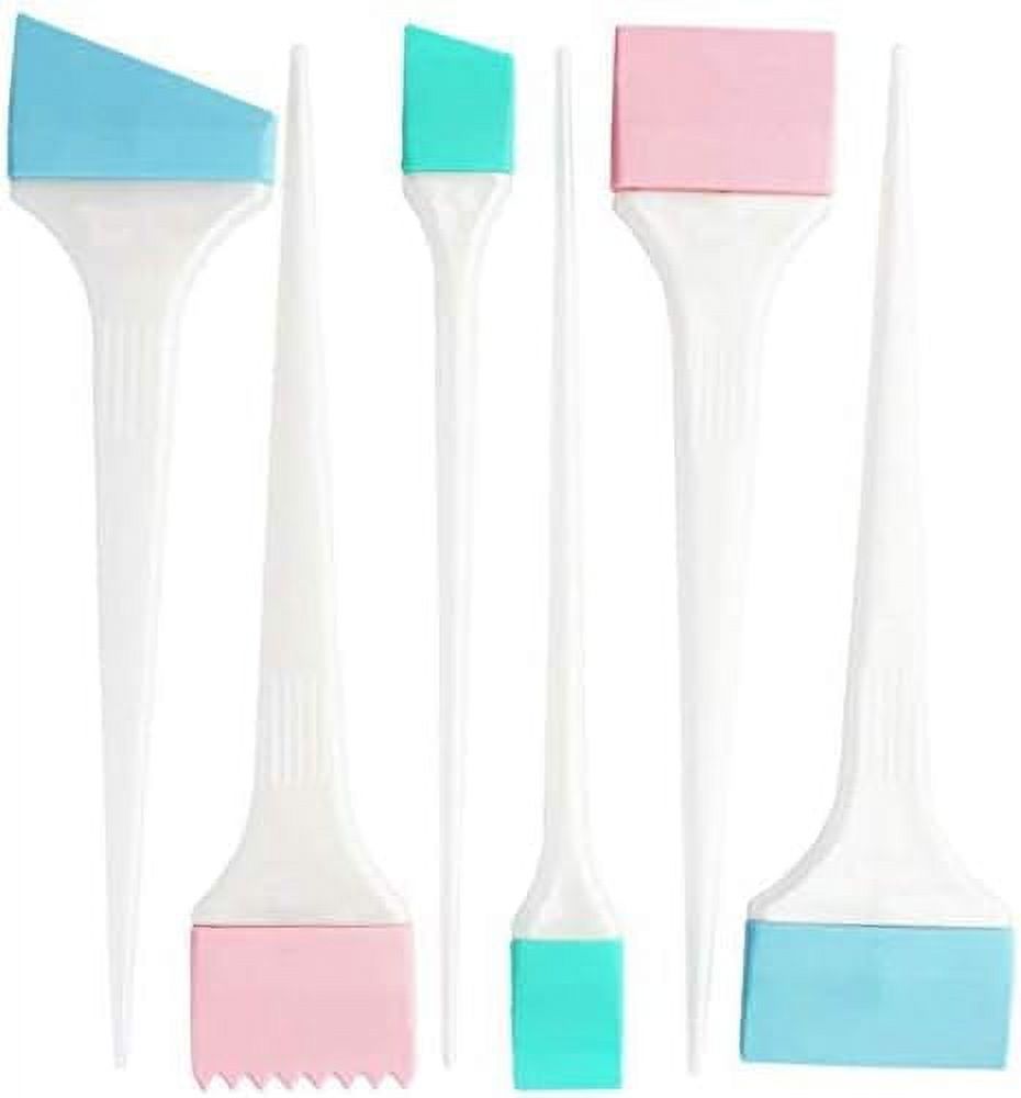 6Pcs Silicone Hair Dye Brushes Hair Professional Durable Practical Hair