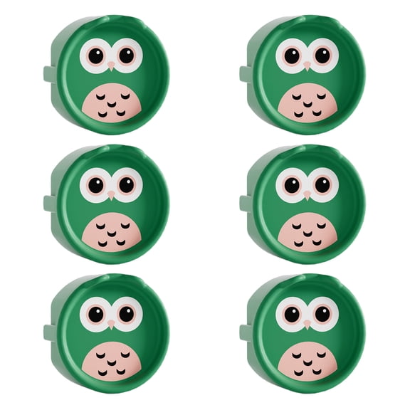 6Pcs Silicone Owl Outlet Covers Childproof Socket Protector Dustproof Shock Proof Baby Safety Electrical Protections