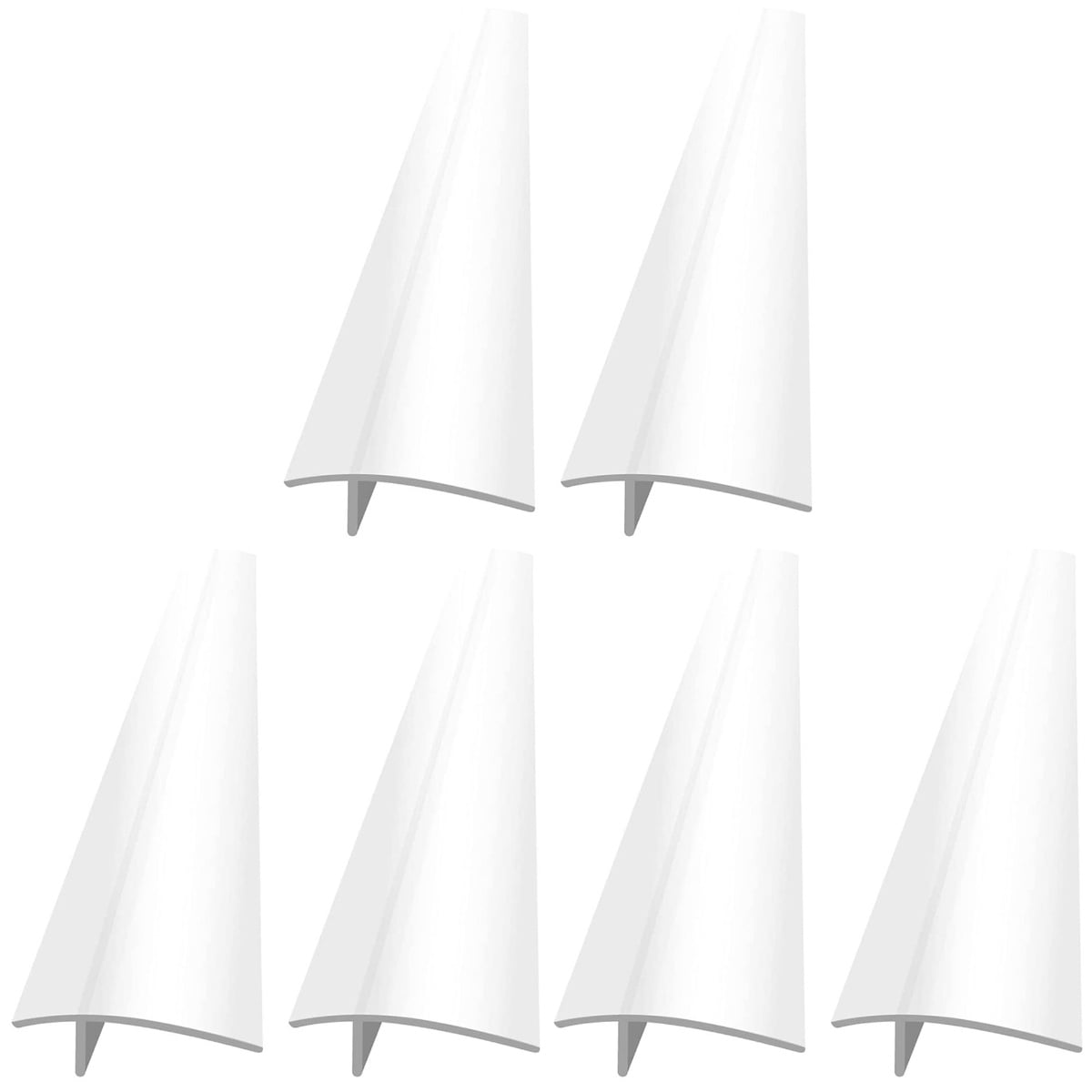 Supvox White Silicone Stove Guard Flexible Protector Cover for Home 6Pcs