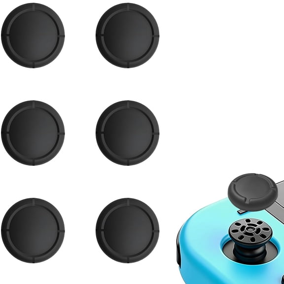 6Pcs Silicone Thumb Grips for Nintendo Switch Joy-Con, Analog Stick Covers for OLED & Lite, Non-Slip Joystick Caps