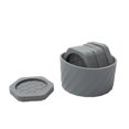 thumbnail image 1 of 6Pcs Silicones Hexagonal Coaster Set With Storage Container Heat Dispersion Design Prevents Table Damage From Cups Pan, 1 of 8