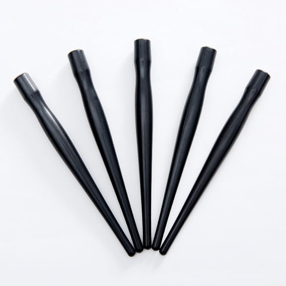 6Pcs Simple Black Plastic Dip Pen Holders Designed for Daily Use and Versatile Pen Nib Compatibility