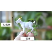 6Pcs Simulated Goat Figurines Small Goat Statues Fake Goat Modeling Crafts Desktop Mini Goat Decors