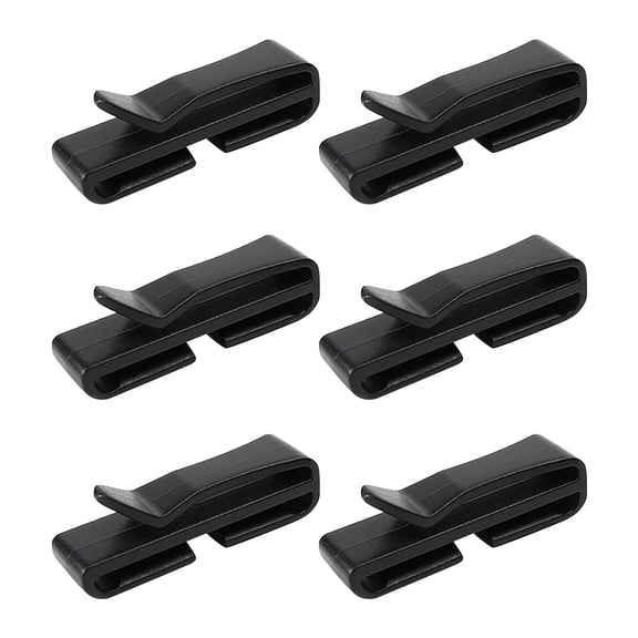 6Pcs Ski Helmet and Mask Hooks – Medium Size Black Mask Holders for Snowboard Helmet, Ideal for Family Gear Storage, Summer Adventure Prep & 4th of July Sales