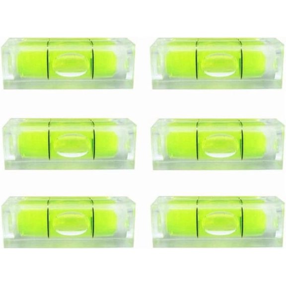6Pcs Small Bubble Level 10x10x29mm Mini Square Spirit Level Picture Hanging Levels Mark Measuring Instruments Layout Tools