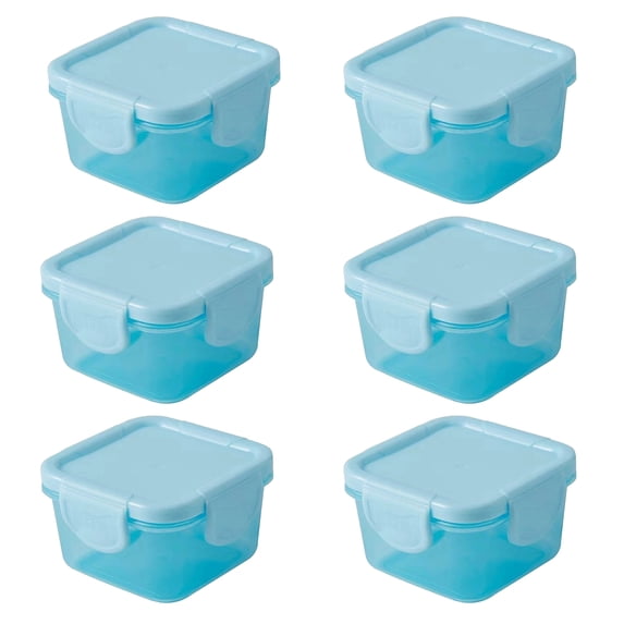 6Pcs Small Food Storage Containers With Leakproof Lids, Condiment Sauce Containers, Airtight Freezer Storage, Dishwasher and Microwave Safe