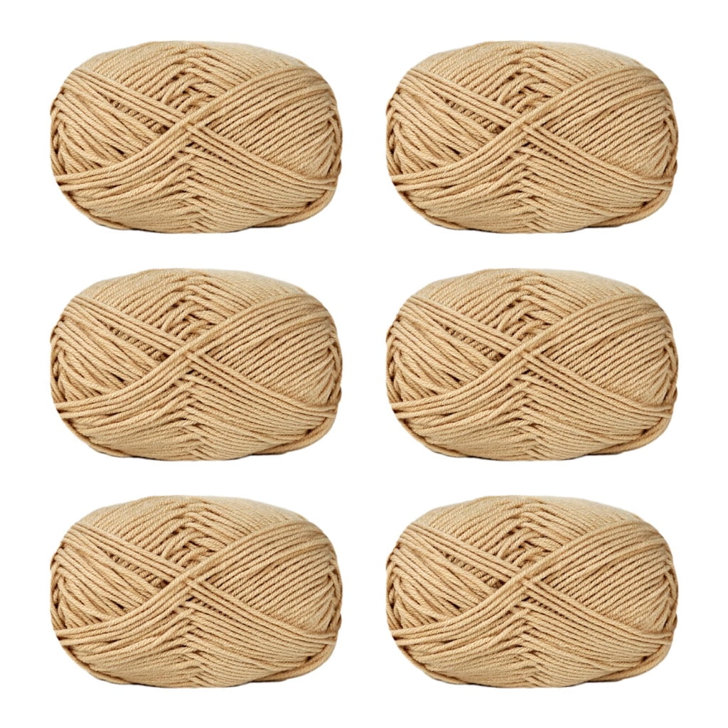6Pcs Soft Crochet Thread Acrylic Yarn for Hand Knitting Weaving DIY