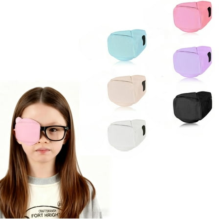 6Pcs Soft Eye Patch for Glasses, Reusable and Breathable Eyes Patch for Men Women to Cover Right or Left Eye(Small)