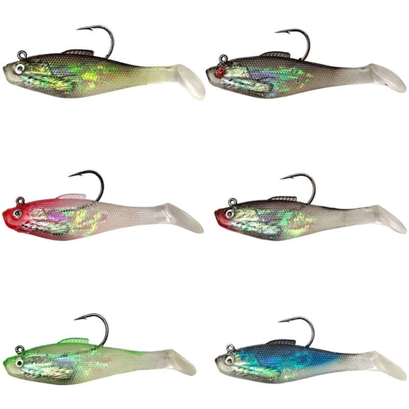 VanRolldex WildEye 6cm Swimbait Fishing Lures for Bass, Walleye & More, 6-Count
