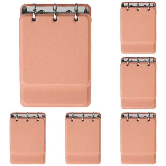6Pcs Spiral Notebook with Waterproof, 3.9x5.5 Pocket Small Notebook with College Ruled Lined, Journaling Notebooks for Office Outdoor Activities