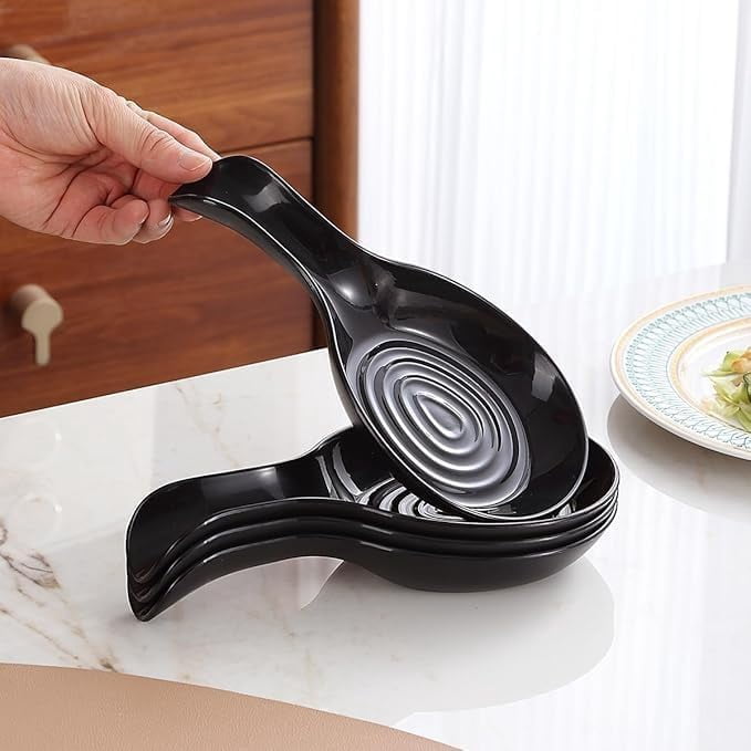 6Pcs Spoons Rest for Kitchen Plastic Spoon Holder for Kitchen Counter ...