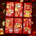 thumbnail image 1 of 6Pcs Spring Festival Cute Cartoon Dragon Year Gift Bag Fortune Red Packet Red Envelope Chinese New Year Packet Envelopes 2, 1 of 7
