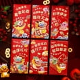 thumbnail image 1 of 6Pcs Spring Festival Cute Cartoon Dragon Year Gift Bag Fortune Red Packet Red Envelope Chinese New Year Packet Envelopes 9, 1 of 8