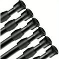 thumbnail image 1 of 6 Pack 28-48 Inch Spring Tension Rods, No Drill Adjustable Curtain Rod for Window Closet Storage, Space Saving Sturdy Spring Loaded Rod, 1 of 8