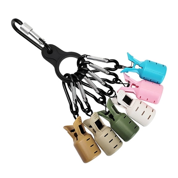 6Pcs Squid Jig Bait Protector Anti-Scratch Webfoot Octopus Hooks Cover Wooden Shrimp Hook Cover Fishing Tackle Accessory (Style 1)