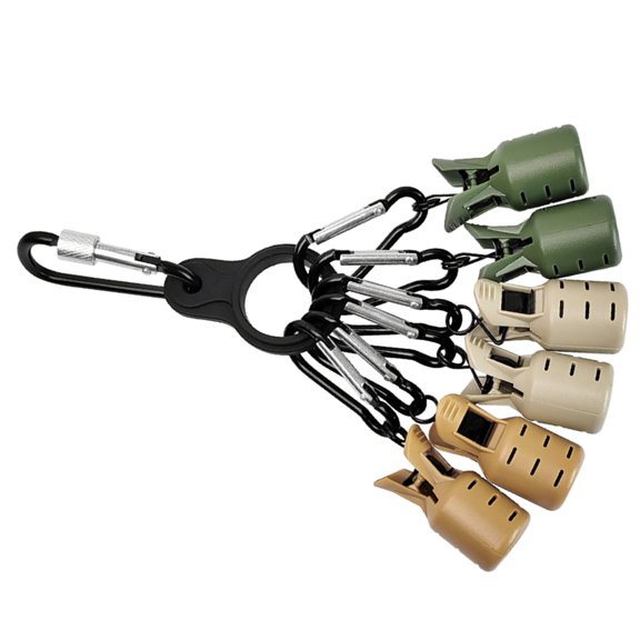 6Pcs Squid Jigs Baits Protector Squid Jigs Hook Protector Case Fishing Tool Squid Jigs Covers Protector with Carabiner