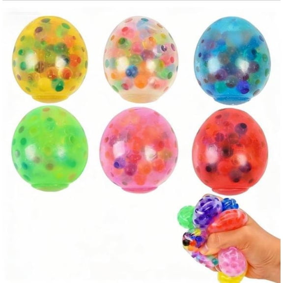 2026 Upgraded 6Pcs Squishy Toys Mystery Box, Easter Egg Fidget Toys Random Colors - Blind Box Easter Basket Stuffers for Birthday Gifts & Desk Decor