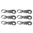 6Pcs Stainless Steel Flag Clips for Flagpole Rope Rotating Eye Snap