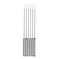 thumbnail image 1 of 6Pcs Stainless Steel Grilled Meat Barbecue Fork Fruit Fork Dessert Fork BBQ Tool Roasting Stick, 1 of 5