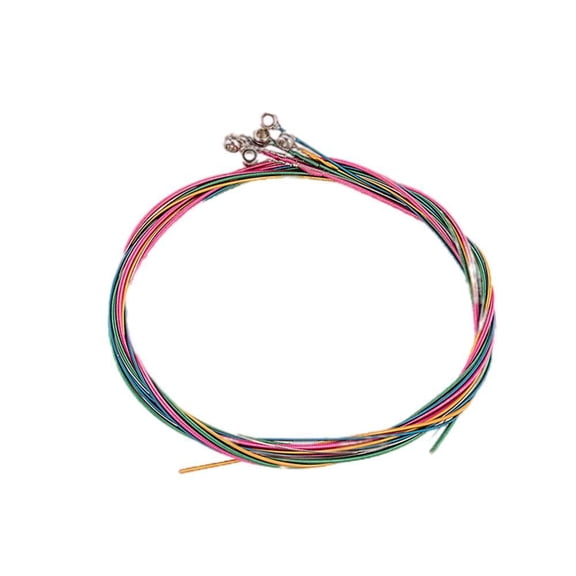 6Pcs Steel Acoustic Guitar Strings Folk Rustproof Brass Tone Replacement Set