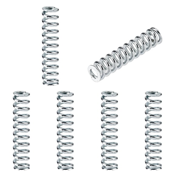 6Pcs Steel Compression Springs Diameter 0.2" x Length 0.9''Spring Steel Construction Extension Spring for Shop DIY Repair Project Colorful
