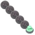thumbnail image 1 of 6Pcs Steel Wool Scrubber with Handle,Heavy Duty Dish Scrubber,with Non Slip Grip,for Rust,Stubborn Messes on Cookware,Grill,Oven & Kitchen Sinks(Green), 1 of 7