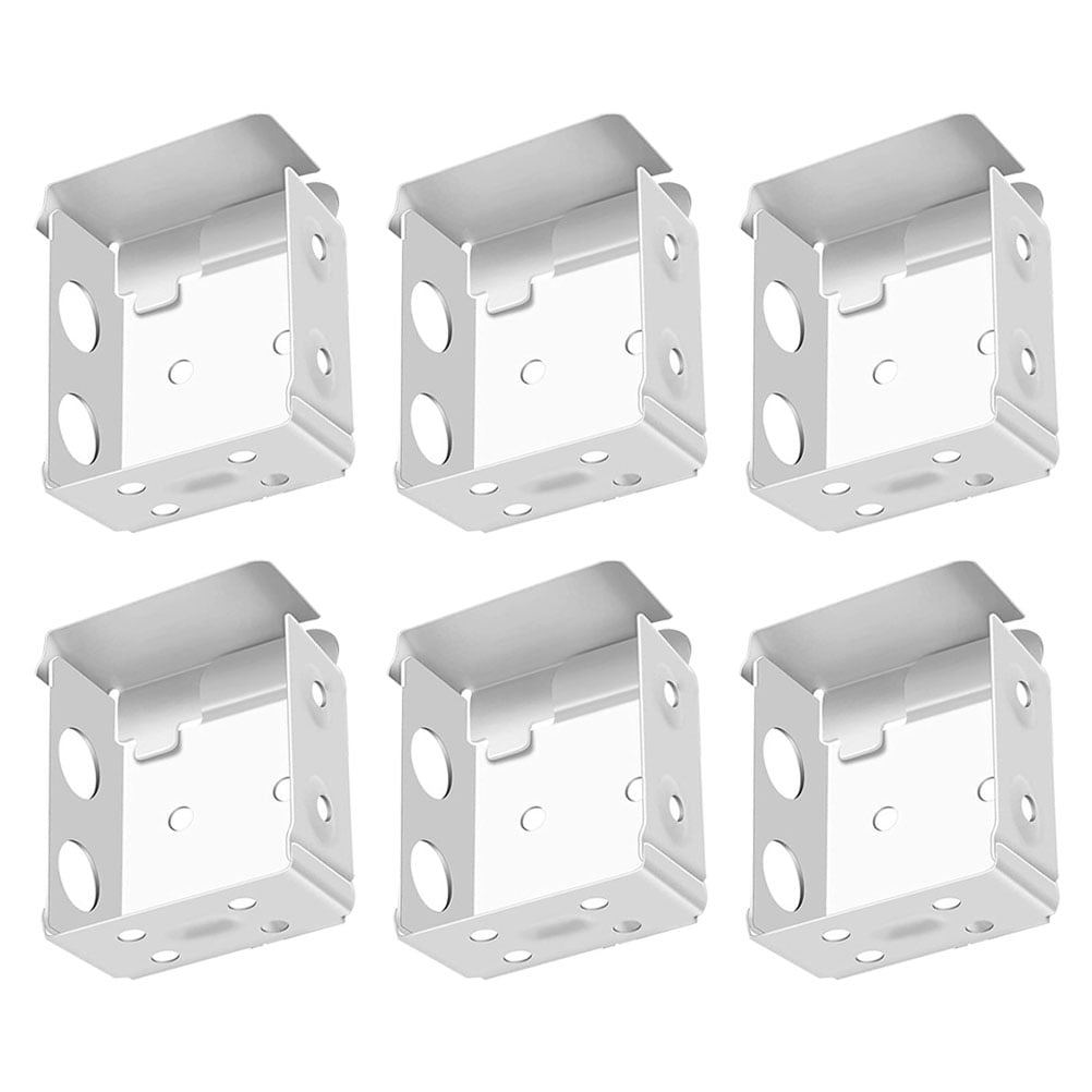 6Pcs Sturdy Blind Brackets Window Blinds Low Profile Box Mounting