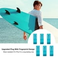 thumbnail image 1 of 6Pcs Surfboard Fins Wear Resistant Mini Size Simple Installation Surfboard Longboard Paddleboard Center Fins Accessories-Blue, 1 of 7