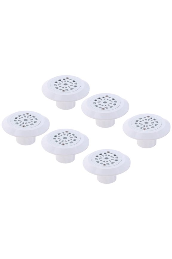 6Pcs Swimming Replacement Round ABS Swimming Pool Drain Water Outlet