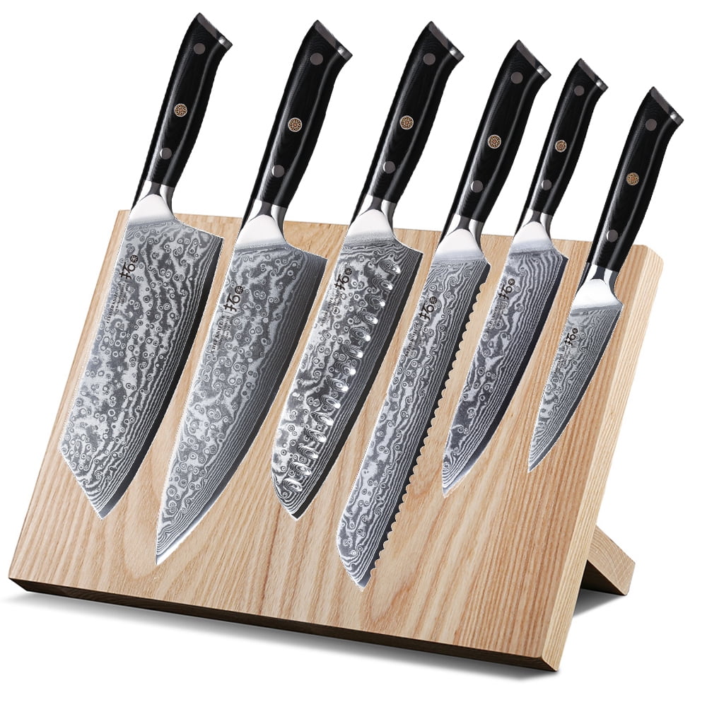 Elite Series】Pro VG10 Damascus 6.5 Inch Chef Knife Full Tang –