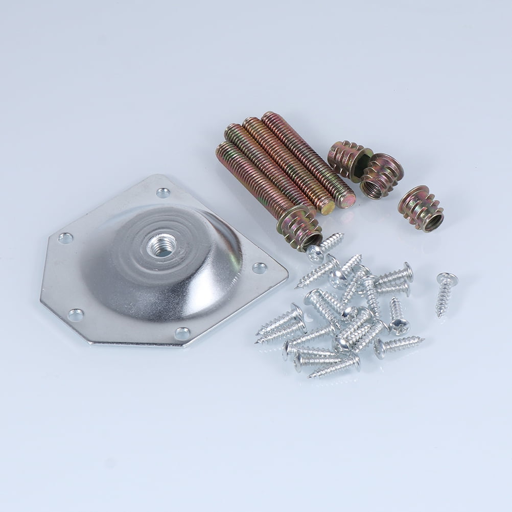 6Pcs Table Leg Connector Pads Bevel Iron Plate Table Leg Gasket Leg