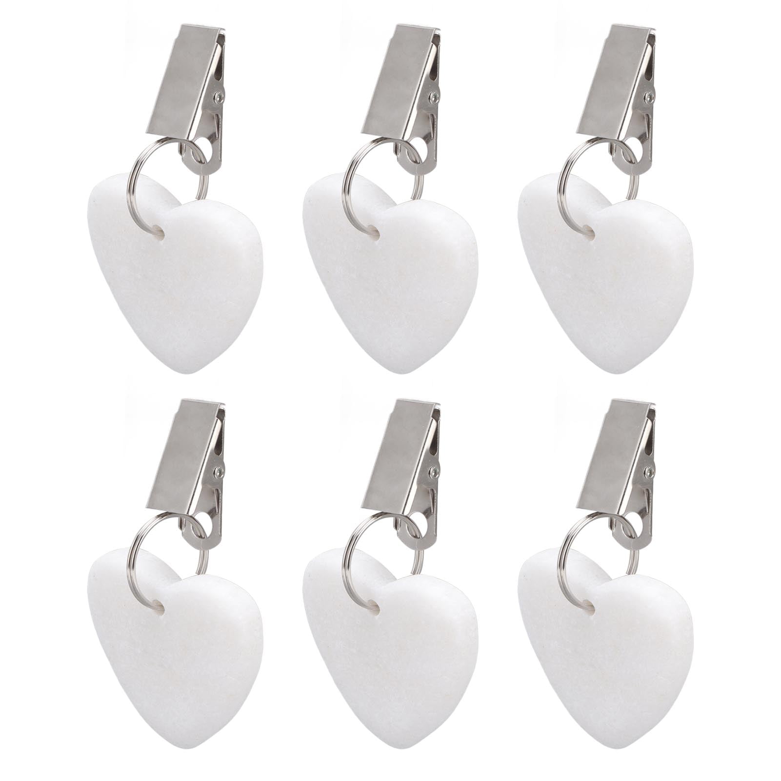 6Pcs Tablecloth Weights Marble Stainless Steel Small Size Waterproof
