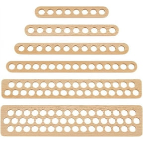 6Pcs Tablet Weaving Separator 6 Sizes 128 Holes Wood Embroidery Floss Bobbin Board Rectangle Weaving Tool for Loom Weaving Supplies Tablet Weaving Loom Weaving Supplies for DIY