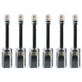 thumbnail image 1 of 6Pcs Telephone Cord Detangler RJ9 4P4C Extended Rotating Anti-T-Angle Black Telephone Cord Landline Cable, 1 of 10