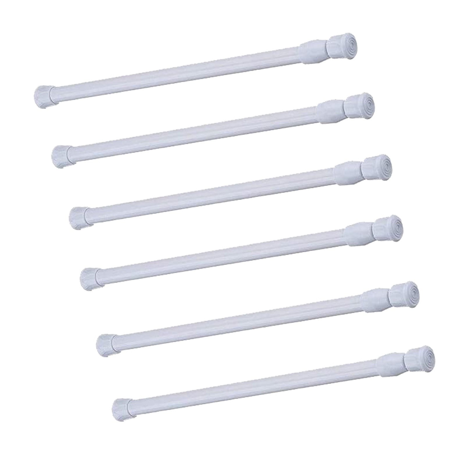 6Pcs Tension Curtain Rod, No Drilling Short Spring Rod, Rustproof Small ...