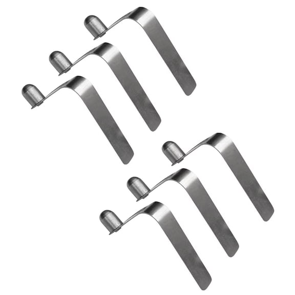 6Pcs Tent Poles Stainless Steel Push Button Spring Clip Kayak Paddles Spring Clip Single End Tube Locking Pin Clip